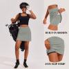 image:imageEkouaer 16 Golf Skorts for Woman with Inner Pockets Silicone Grippers Tennis Skirt Quick Dry Athletic Pickleball SkortGrey Sage