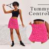 image:imageEkouaer 16 Golf Skorts for Woman with Inner Pockets Silicone Grippers Tennis Skirt Quick Dry Athletic Pickleball SkortHot Pink Print  1