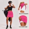 image:imageEkouaer 16 Golf Skorts for Woman with Inner Pockets Silicone Grippers Tennis Skirt Quick Dry Athletic Pickleball SkortHot Pink Print  1
