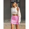 image:imageEkouaer 16 Golf Skorts for Woman with Inner Pockets Silicone Grippers Tennis Skirt Quick Dry Athletic Pickleball SkortHot Pink Print