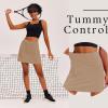 image:imageEkouaer 16 Golf Skorts for Woman with Inner Pockets Silicone Grippers Tennis Skirt Quick Dry Athletic Pickleball SkortKhaki