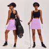image:imageEkouaer 16 Golf Skorts for Woman with Inner Pockets Silicone Grippers Tennis Skirt Quick Dry Athletic Pickleball SkortLilac