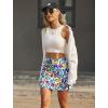 image:imageEkouaer 16 Golf Skorts for Woman with Inner Pockets Silicone Grippers Tennis Skirt Quick Dry Athletic Pickleball SkortNature Floral
