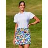 image:imageEkouaer 16 Golf Skorts for Woman with Inner Pockets Silicone Grippers Tennis Skirt Quick Dry Athletic Pickleball SkortNature Floral