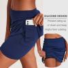 image:imageEkouaer 16 Golf Skorts for Woman with Inner Pockets Silicone Grippers Tennis Skirt Quick Dry Athletic Pickleball SkortNavy Blue