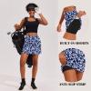 image:imageEkouaer 16 Golf Skorts for Woman with Inner Pockets Silicone Grippers Tennis Skirt Quick Dry Athletic Pickleball SkortNavy Flower