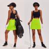 image:imageEkouaer 16 Golf Skorts for Woman with Inner Pockets Silicone Grippers Tennis Skirt Quick Dry Athletic Pickleball SkortNeon Green