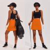 image:imageEkouaer 16 Golf Skorts for Woman with Inner Pockets Silicone Grippers Tennis Skirt Quick Dry Athletic Pickleball SkortOrange
