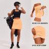 image:imageEkouaer 16 Golf Skorts for Woman with Inner Pockets Silicone Grippers Tennis Skirt Quick Dry Athletic Pickleball SkortPeach Fuzz
