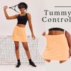 image:imageEkouaer 16 Golf Skorts for Woman with Inner Pockets Silicone Grippers Tennis Skirt Quick Dry Athletic Pickleball SkortPeach Fuzz