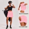 image:imageEkouaer 16 Golf Skorts for Woman with Inner Pockets Silicone Grippers Tennis Skirt Quick Dry Athletic Pickleball SkortPink
