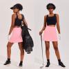 image:imageEkouaer 16 Golf Skorts for Woman with Inner Pockets Silicone Grippers Tennis Skirt Quick Dry Athletic Pickleball SkortPink