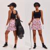 image:imageEkouaer 16 Golf Skorts for Woman with Inner Pockets Silicone Grippers Tennis Skirt Quick Dry Athletic Pickleball SkortPink Floral