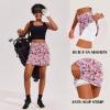 image:imageEkouaer 16 Golf Skorts for Woman with Inner Pockets Silicone Grippers Tennis Skirt Quick Dry Athletic Pickleball SkortPink Floral