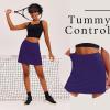 image:imageEkouaer 16 Golf Skorts for Woman with Inner Pockets Silicone Grippers Tennis Skirt Quick Dry Athletic Pickleball SkortPurple