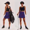 image:imageEkouaer 16 Golf Skorts for Woman with Inner Pockets Silicone Grippers Tennis Skirt Quick Dry Athletic Pickleball SkortPurple
