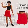 image:imageEkouaer 16 Golf Skorts for Woman with Inner Pockets Silicone Grippers Tennis Skirt Quick Dry Athletic Pickleball SkortRed