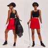 image:imageEkouaer 16 Golf Skorts for Woman with Inner Pockets Silicone Grippers Tennis Skirt Quick Dry Athletic Pickleball SkortRed