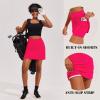 image:imageEkouaer 16 Golf Skorts for Woman with Inner Pockets Silicone Grippers Tennis Skirt Quick Dry Athletic Pickleball SkortRose Red