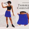 image:imageEkouaer 16 Golf Skorts for Woman with Inner Pockets Silicone Grippers Tennis Skirt Quick Dry Athletic Pickleball SkortRoyal Blue