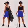 image:imageEkouaer 16 Golf Skorts for Woman with Inner Pockets Silicone Grippers Tennis Skirt Quick Dry Athletic Pickleball SkortRoyal Blue