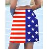 image:imageEkouaer 16 Golf Skorts for Woman with Inner Pockets Silicone Grippers Tennis Skirt Quick Dry Athletic Pickleball SkortUsa Flag