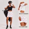 image:imageEkouaer 16 Golf Skorts for Woman with Inner Pockets Silicone Grippers Tennis Skirt Quick Dry Athletic Pickleball SkortWarm White Floral