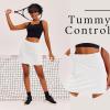 image:imageEkouaer 16 Golf Skorts for Woman with Inner Pockets Silicone Grippers Tennis Skirt Quick Dry Athletic Pickleball SkortWhite