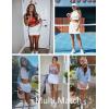 image:imageEkouaer 16 Golf Skorts for Woman with Inner Pockets Silicone Grippers Tennis Skirt Quick Dry Athletic Pickleball SkortWhite