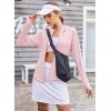 image:imageEkouaer 16 Golf Skorts for Woman with Inner Pockets Silicone Grippers Tennis Skirt Quick Dry Athletic Pickleball SkortWhite