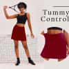 image:imageEkouaer 16 Golf Skorts for Woman with Inner Pockets Silicone Grippers Tennis Skirt Quick Dry Athletic Pickleball SkortWine Red