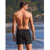 image:imageEkouaer 2 Pack Mens Swim Trunks 5 with Compression Liner 2 in 1 Board Shorts Quick Dry Bathing Suit Swimwear Zipper PocketBlackShark Black