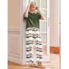 image:imageEkouaer Pajama Sets for Women 2 Piece Lounge Set Short Sleeve Tops and Long Pants Soft Comfy Pjs Sleepwear Outfits SXXLOmbre Green