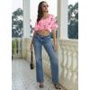 image:imageEkouaer Pajama Sets for Women 2 Piece Lounge Set Short Sleeve Tops and Long Pants Soft Comfy Pjs Sleepwear Outfits SXXLPink Bow Knot