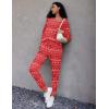 image:imageEkouaer Pajamas Womens Waffle Knit Sleepwear Long Sleeve Top with Pants Casual Pjs Loungewear Set SXXLChristmas