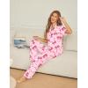 image:imageEkouaer Womens Pajama Sets Button Down Pjs Lounge Sets 2 Piece Short Sleeve Sleepwear Soft Comfy LoungewearBow