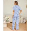 image:imageEkouaer Womens Pajama Sets Button Down Pjs Lounge Sets 2 Piece Short Sleeve Sleepwear Soft Comfy LoungewearCherry