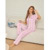 image:imageEkouaer Womens Pajama Sets Button Down Pjs Lounge Sets 2 Piece Short Sleeve Sleepwear Soft Comfy LoungewearPink Carrots
