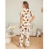 image:imageEkouaer Womens Pajama Sets Button Down Pjs Lounge Sets 2 Piece Short Sleeve Sleepwear Soft Comfy LoungewearRainbow