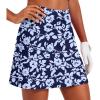 image:imageEkouaer 16 Golf Skorts for Woman with Inner Pockets Silicone Grippers Tennis Skirt Quick Dry Athletic Pickleball SkortNavy Flower