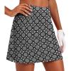image:imageEkouaer 16 Golf Skorts for Woman with Inner Pockets Silicone Grippers Tennis Skirt Quick Dry Athletic Pickleball SkortWhite Floral