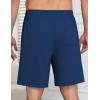 image:imageEkouaer Mens Pajama Shorts Bamboo Viscose Breathable Soft Sleep Short Elastic Waist 2026 Lounge PJ Short with PocketsDark Blue