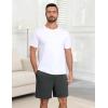 image:imageEkouaer Mens Pajama Shorts Bamboo Viscose Breathable Soft Sleep Short Elastic Waist 2026 Lounge PJ Short with PocketsGreen