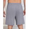 image:imageEkouaer Mens Pajama Shorts Bamboo Viscose Breathable Soft Sleep Short Elastic Waist 2026 Lounge PJ Short with PocketsLight Gray