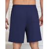 image:imageEkouaer Mens Pajama Shorts Bamboo Viscose Breathable Soft Sleep Short Elastic Waist 2026 Lounge PJ Short with PocketsNavy Blue
