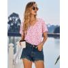image:imageEkouaer Nightgowns for Women Bamboo Viscose Sleep Shirts Short Sleeve Night Shirts Casual Sleep Dress Soft SleepwearPink Floral