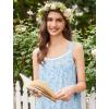 image:imageEkouaer Nightgowns for Women Cotton Long Night Gowns Sleeveless Sleep Dress Victorian Nightdress Ladies Sleepwear XS4XLFloral Blue
