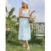 image:imageEkouaer Nightgowns for Women Cotton Long Night Gowns Sleeveless Sleep Dress Victorian Nightdress Ladies Sleepwear XS4XLFloral Light Blue