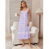 image:imageEkouaer Nightgowns for Women Cotton Long Night Gowns Sleeveless Sleep Dress Victorian Nightdress Ladies Sleepwear XS4XLFloral Purple