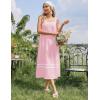 image:imageEkouaer Nightgowns for Women Cotton Long Night Gowns Sleeveless Sleep Dress Victorian Nightdress Ladies Sleepwear XS4XLPink